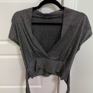 Sparkly tie top